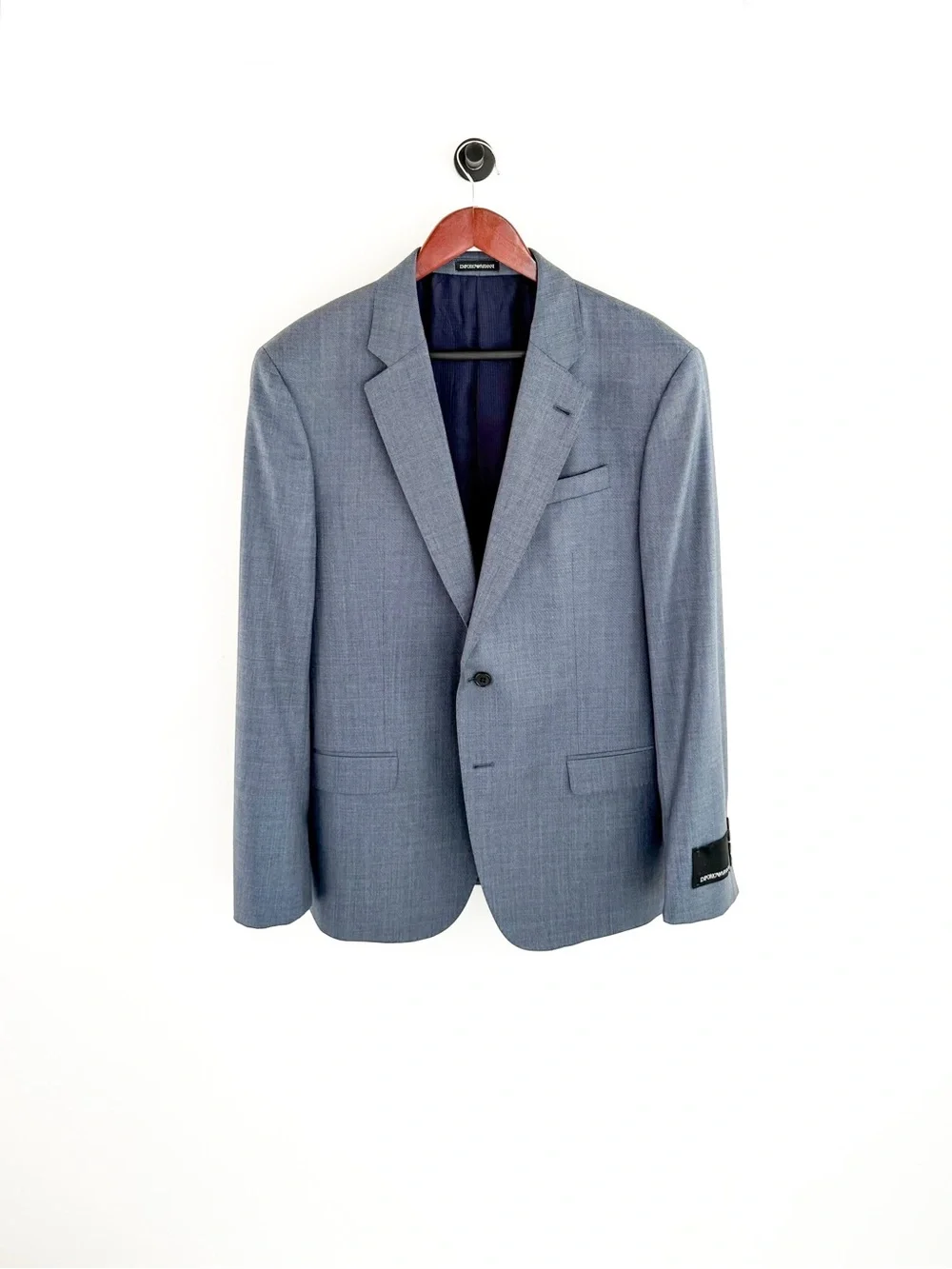 NWT New Emporio Armani G-Line Italian Wool Slate Blue Men's Blazer Jacket 42R